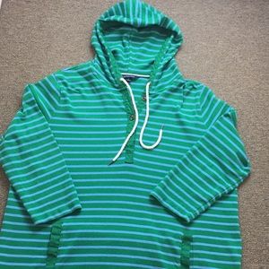 Lands’ End Striped Hoodie Size 18/XL
